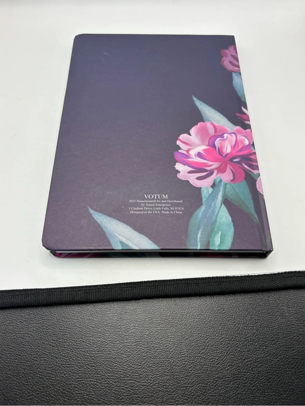 Grateful Heart Floral Hardcover Notebook - Purple & Pink